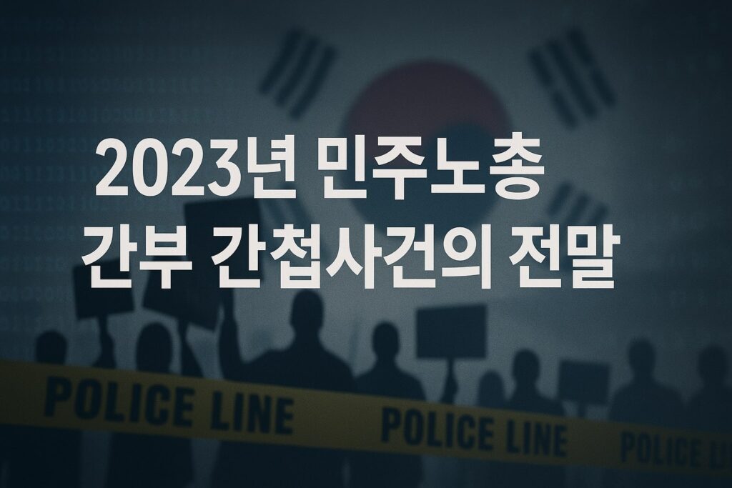 2023년 민주노총 간부 간첩사건의 전말 1 민주노총