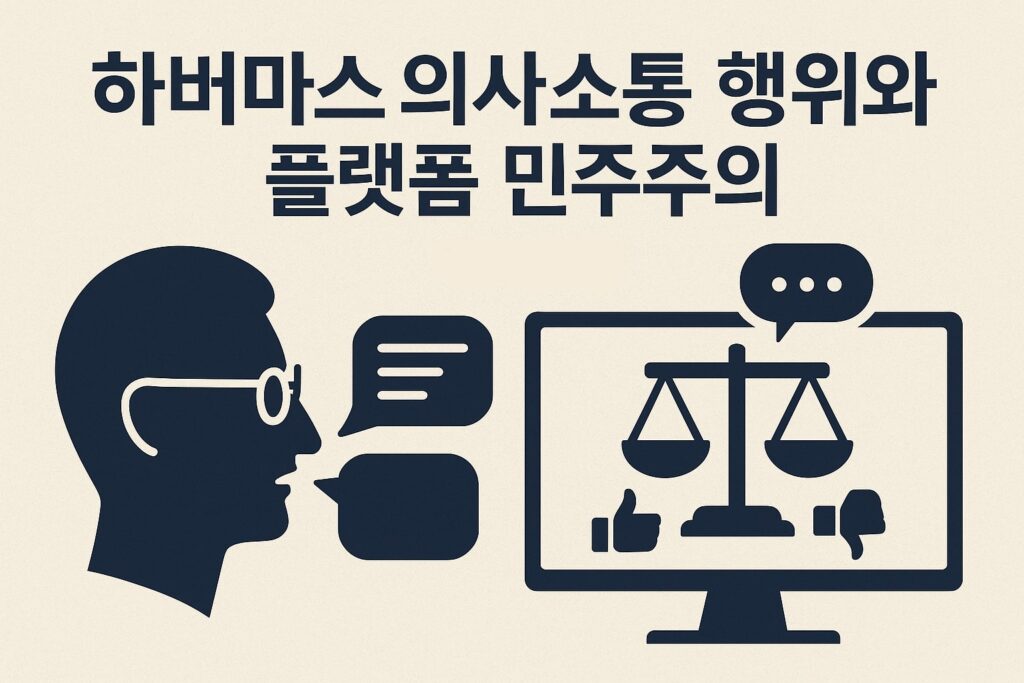 하버마스 의사소통 행위와 플랫폼 민주주의 1 하버마스