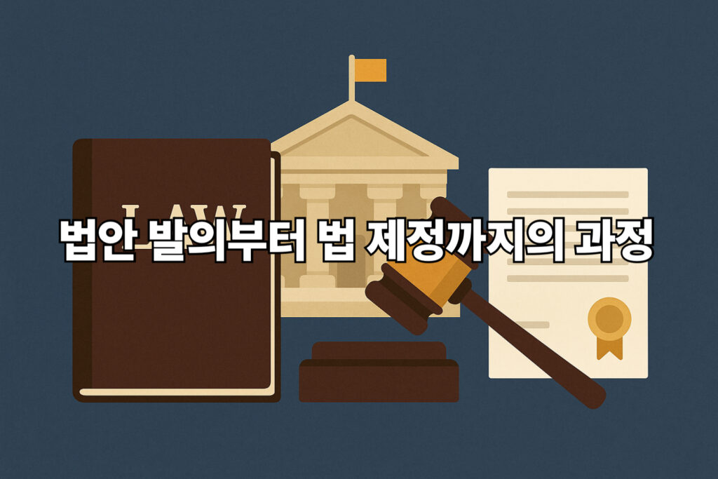 법안 발의부터 법 제정까지의 과정 1 법안 발의