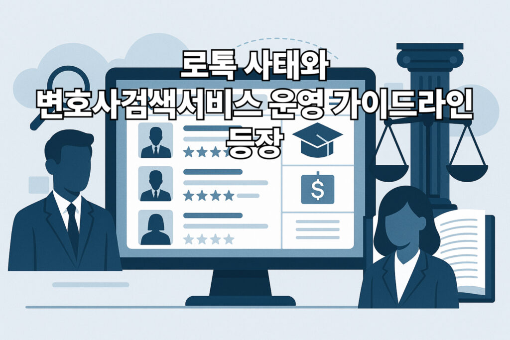 로톡 사태와 변호사검색서비스 운영 가이드라인 등장 1 변호사검색서비스