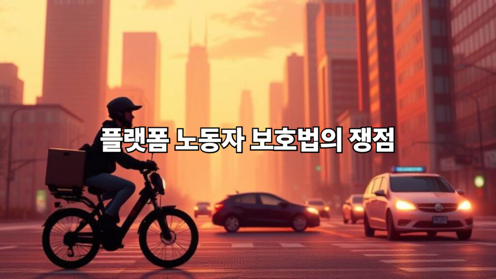 플랫폼 노동자 보호법의 쟁점 1 플랫폼 노동자